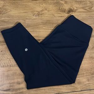 Lululemon Wunder Train High-Rise Crop 23” — Size 10 in Navy